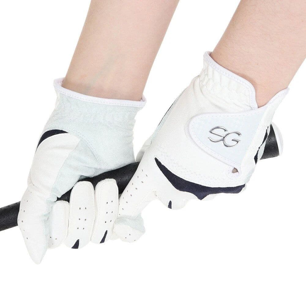 SEVGOLF2色組 サイズ18 両手用合皮グローブ SEVG-GL004LW