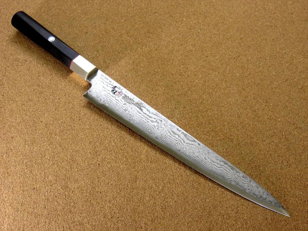 関の刃物 筋引包丁 240mm 三昧 ハイブリッド スプラッシュ ダマスカス