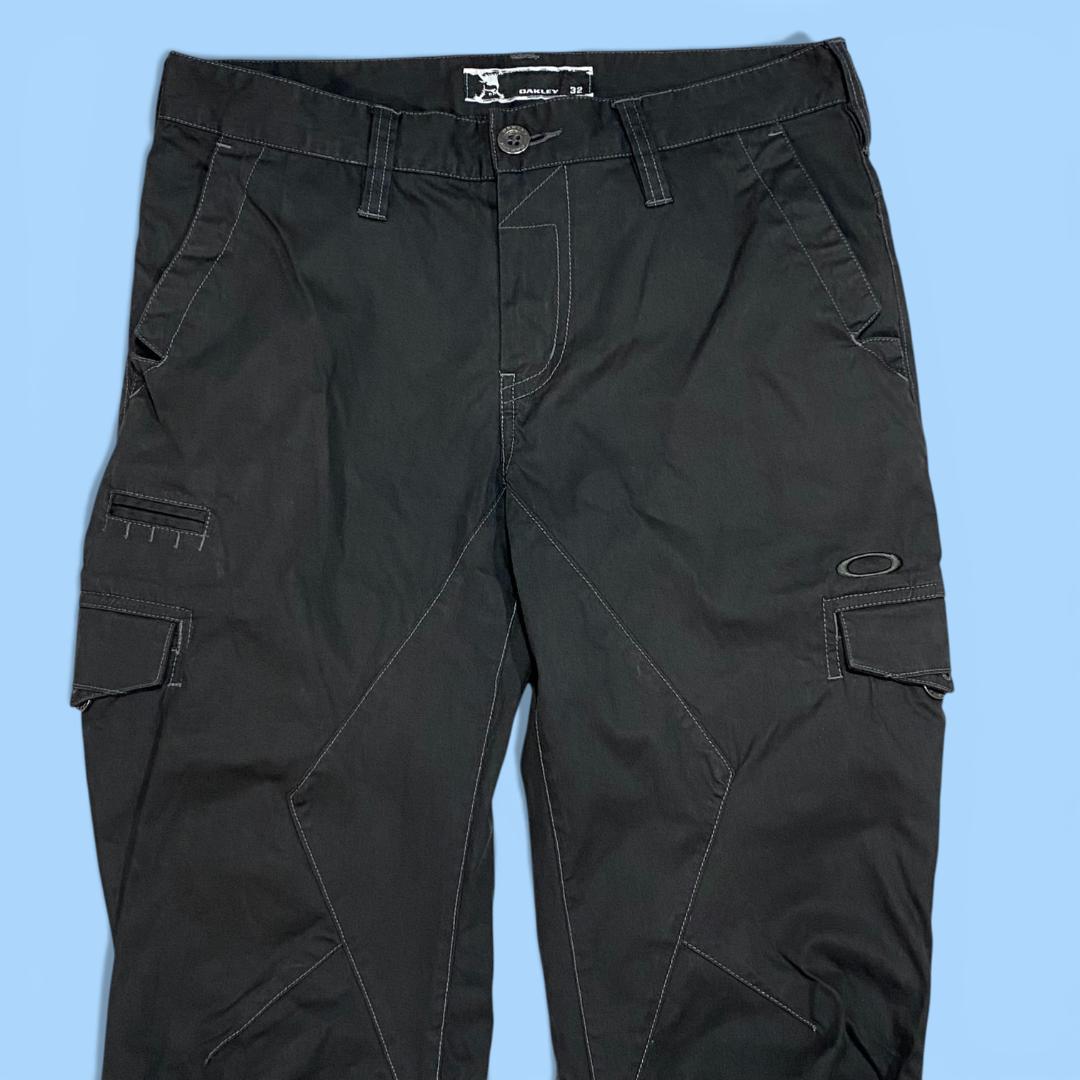 OAKLEY オークリー ロング ストレッチ パンツ 32 ブラック メンズ