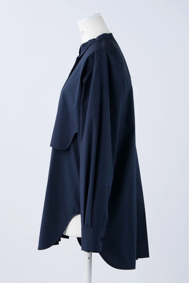 【極美品】ENFOLD アシンメトリーシャツ ネイビー