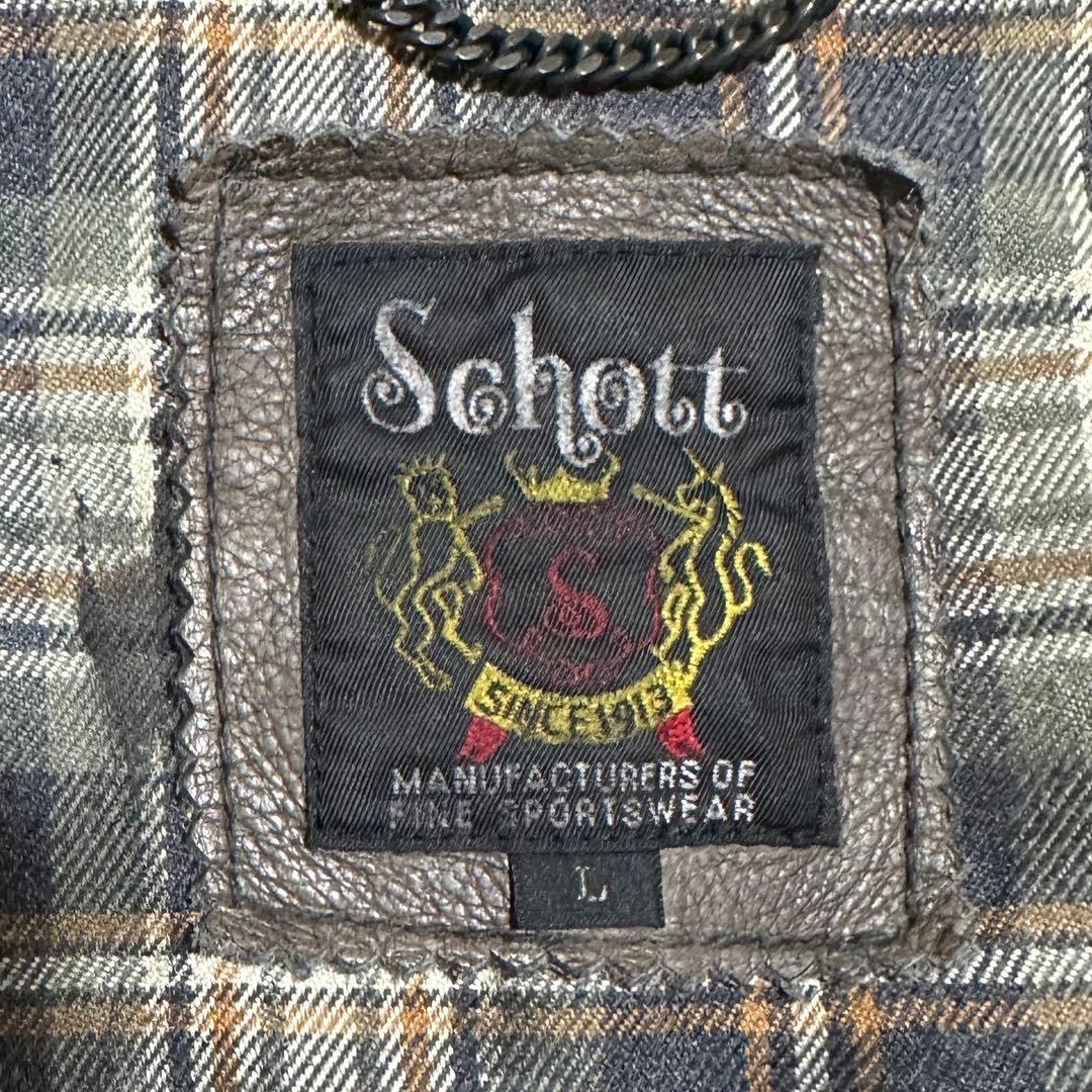 専用★L✨クラシックレーサー　Schott ショット　ライダース　牛革　レザー