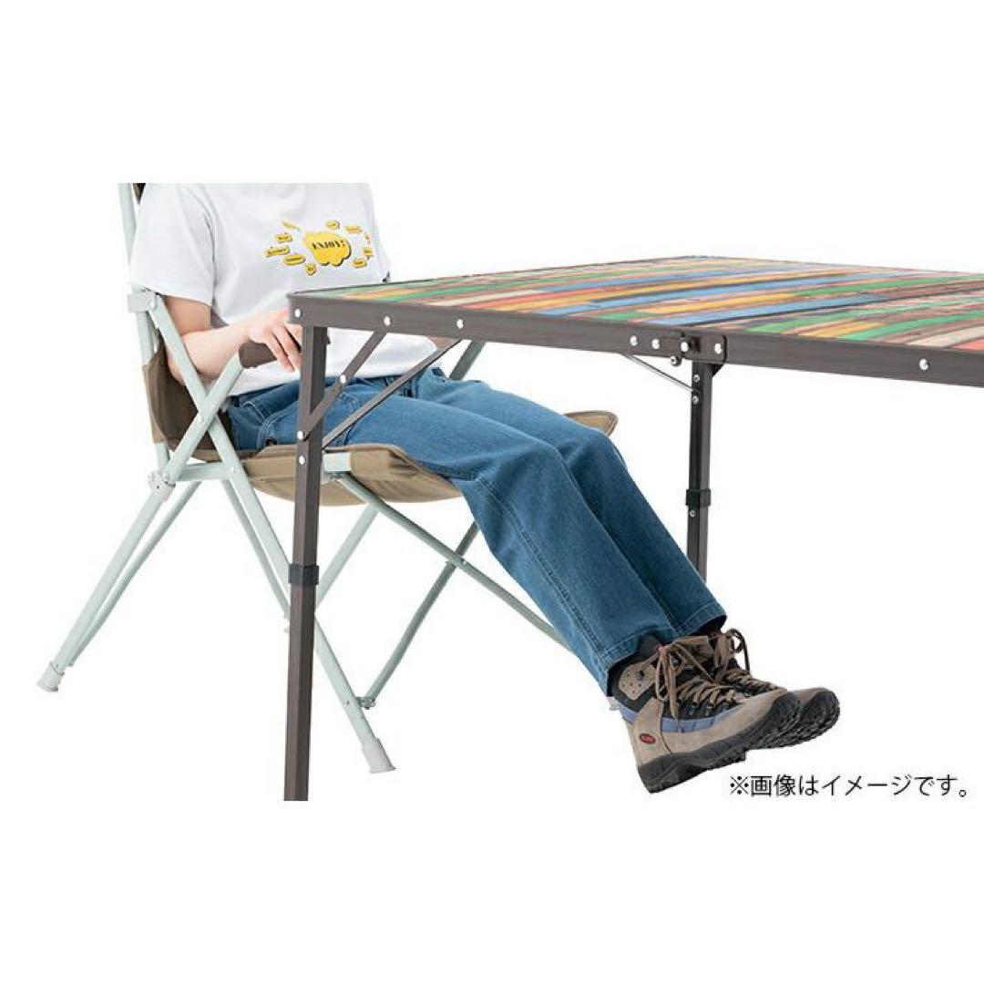 新品　ロゴス 折りたたみテーブル 丸洗いダイニングテーブル 12060