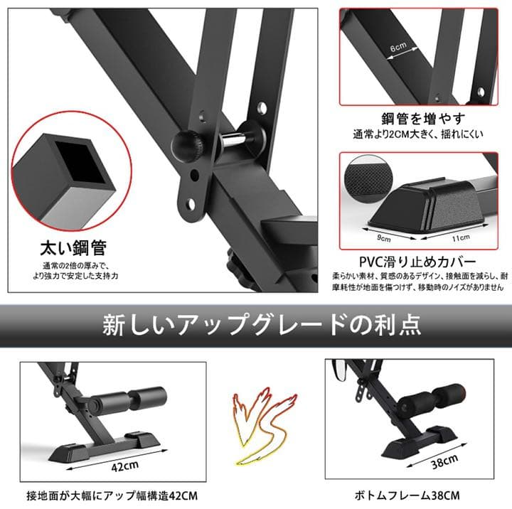 フラットベンチ 耐荷重450KG デクラインベンチ