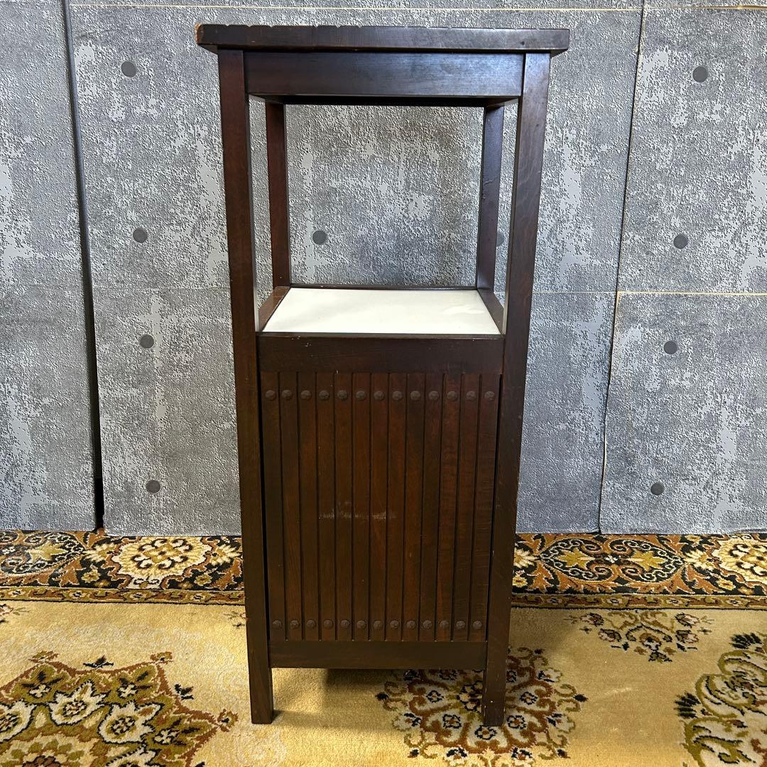 ꧁カリモク家具 karimoku꧂オールドカリモク テレフォンスタンド 電話台