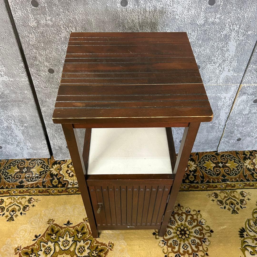 ꧁カリモク家具 karimoku꧂オールドカリモク テレフォンスタンド 電話台
