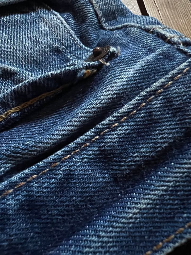 茶*ー様 60s levi's 501 BIGE ビッグE 足長R 希少ズレカン