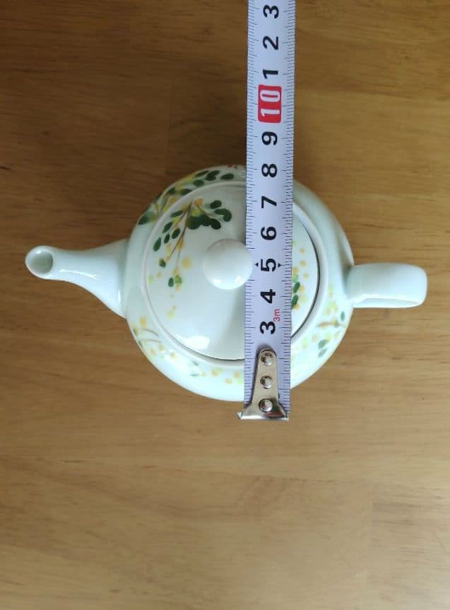 【新品】空萌工房 田口紀美子さん ティーポット ミモザ✕うさぎ✕小鳥