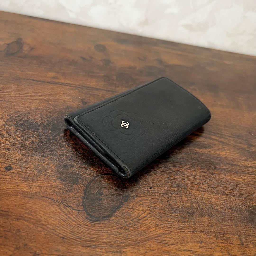 CHANEL シャネル カメリア レザー キーケース