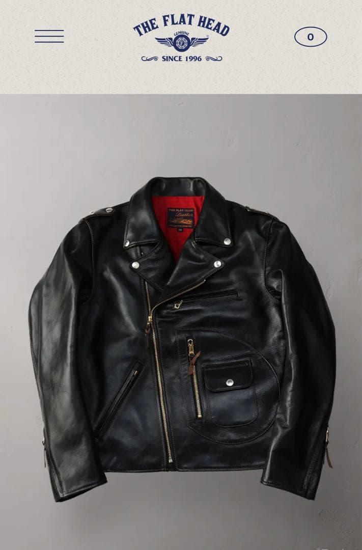 THE FLAT HEAD ダブルライダース レザージャケット L
