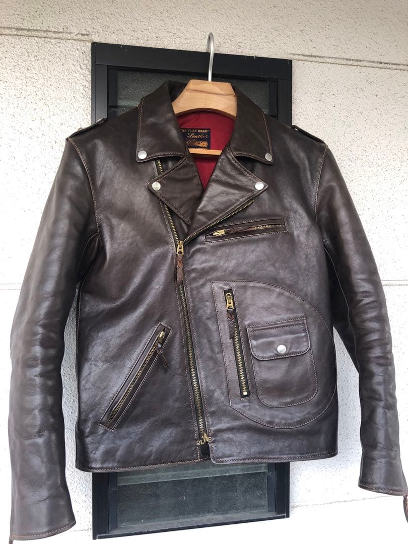 THE FLAT HEAD ダブルライダース レザージャケット L
