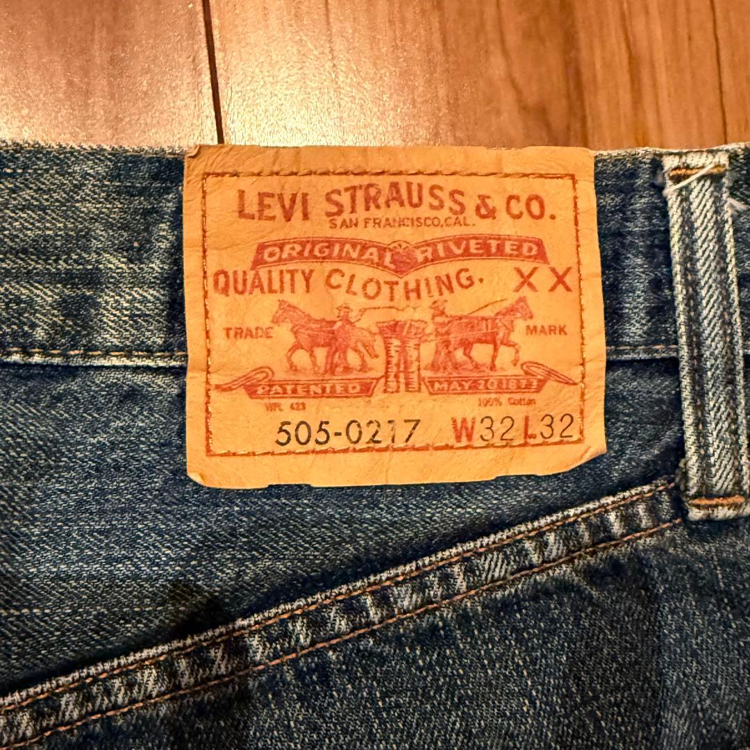 【美品】LEVI‘S 505 LVC1967 W32【鬼ヒゲ！ハチノス】