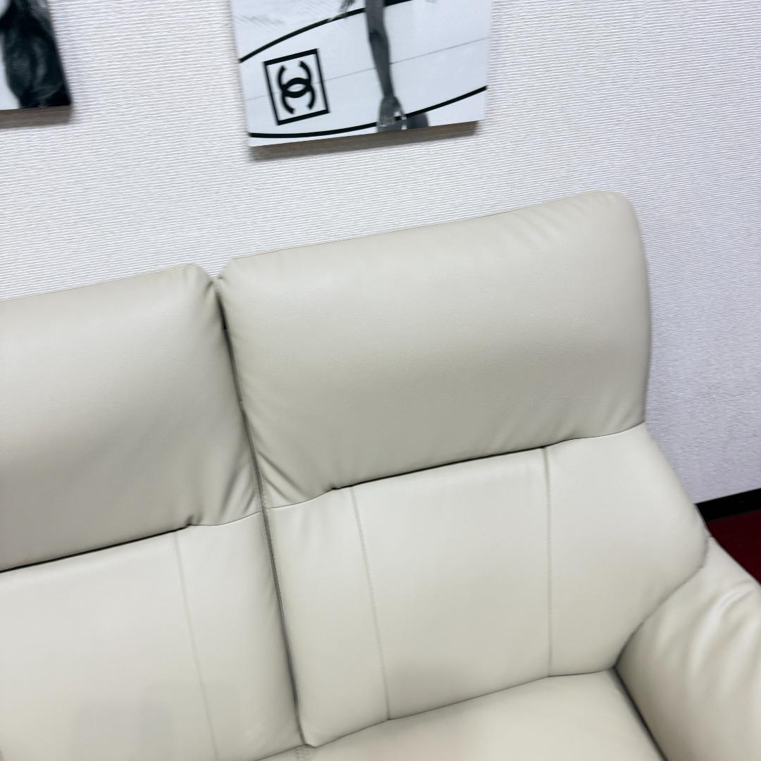 東京23区送料無料　ニトリ 2人用ソファ 革張りソファ　コウティNシールド