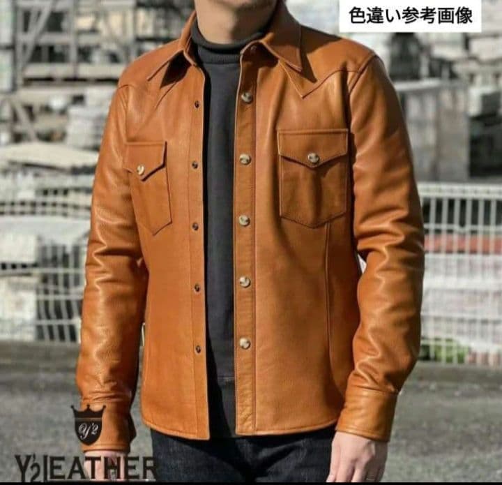 Y'2 LEATHER ステアオイル ウエスタンシャツ　SS-13　36 (S)
