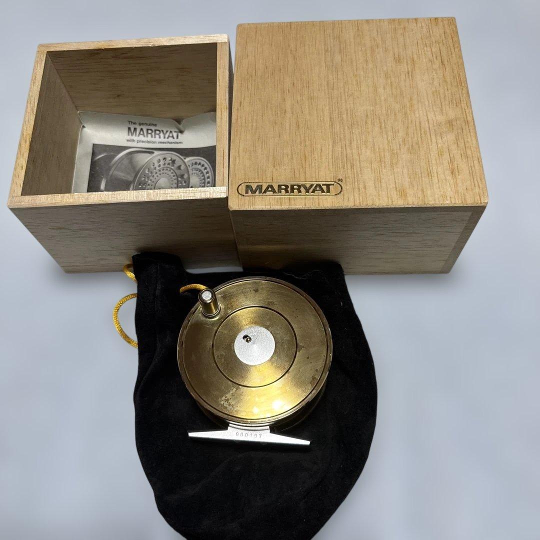 スミス MARRYAT MR8フライリール ゴールド（説明書付 桐箱入未使用品）