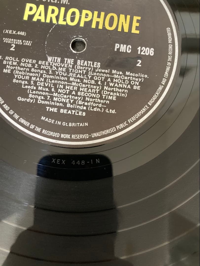 稀少UKオリジナル1NラウドWith The Beatlesビートルズレコード