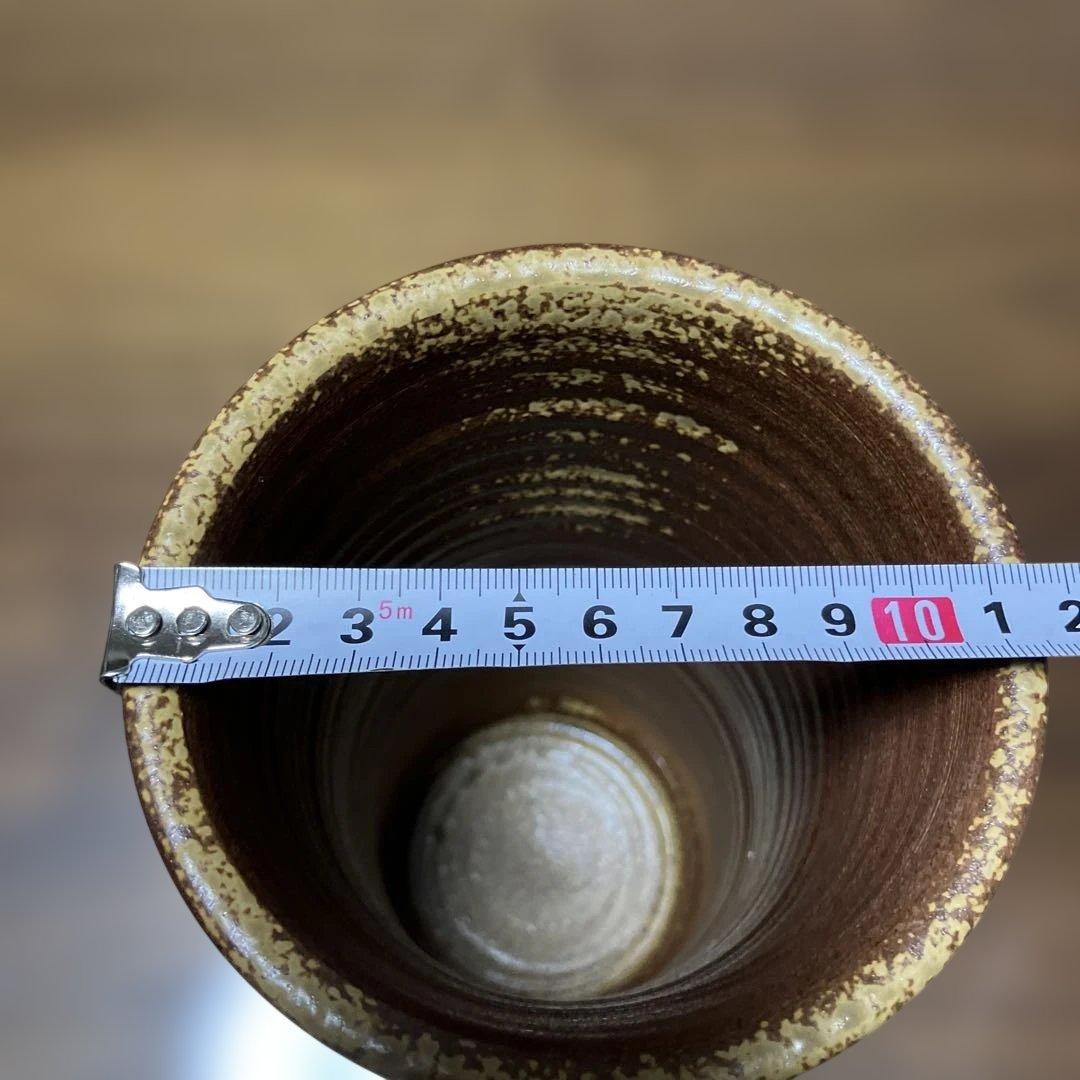 最終価格⭐️備前焼 花瓶　お題目「南無妙法蓮華経」