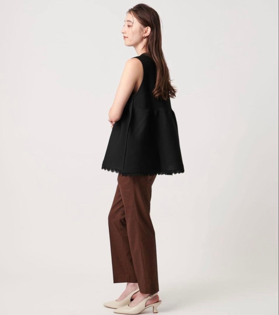 UNITED ARROWS レースペプラムニットベスト