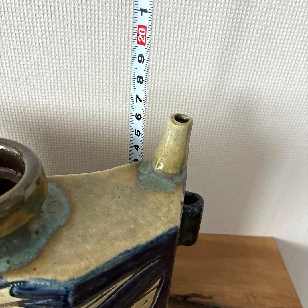 【欠けあり】新品未使用 壺屋焼 金城須美子(金城次郎の長女) 抱瓶