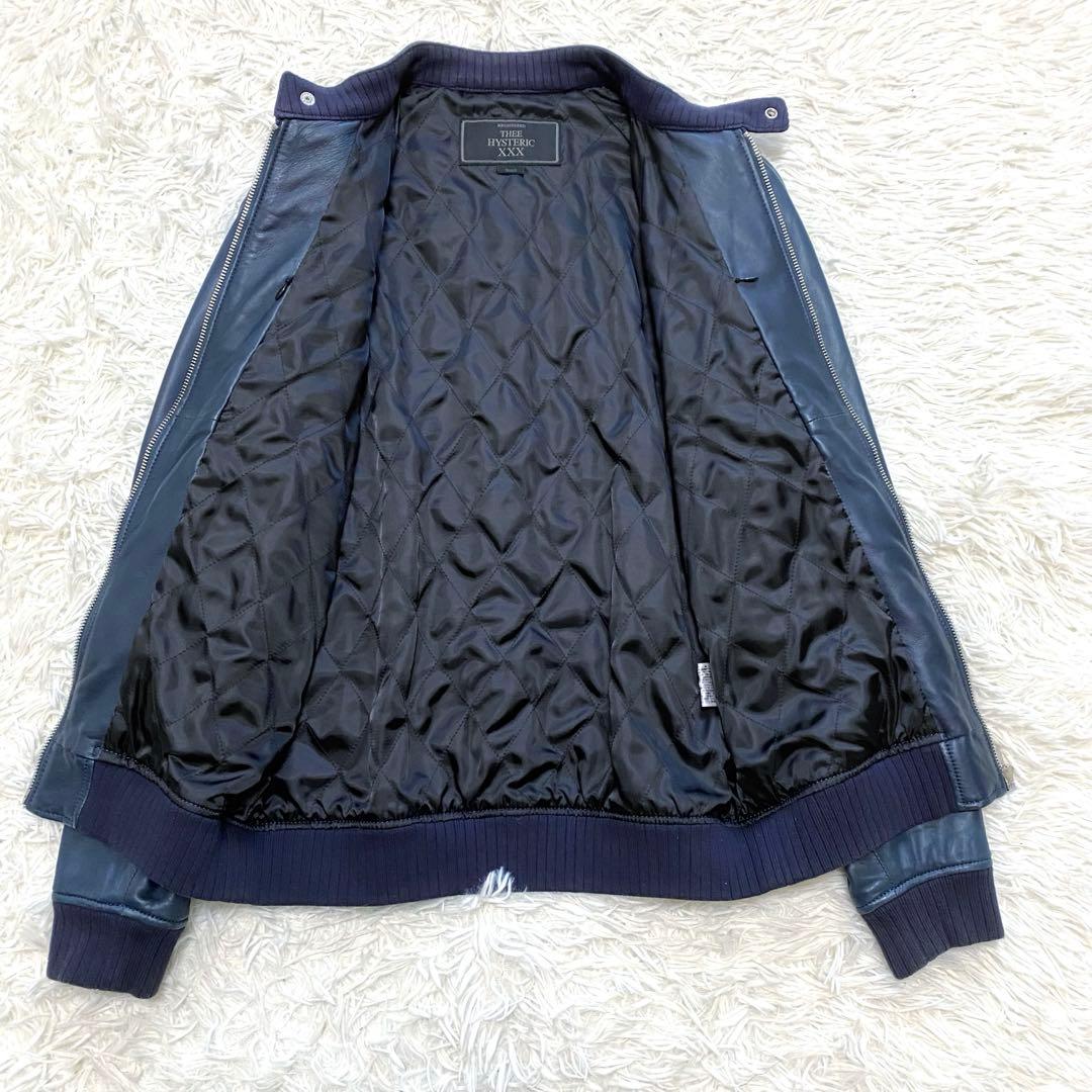 Thee Hysteric XXX 羊革 シングルライダース　骸骨　刺繍