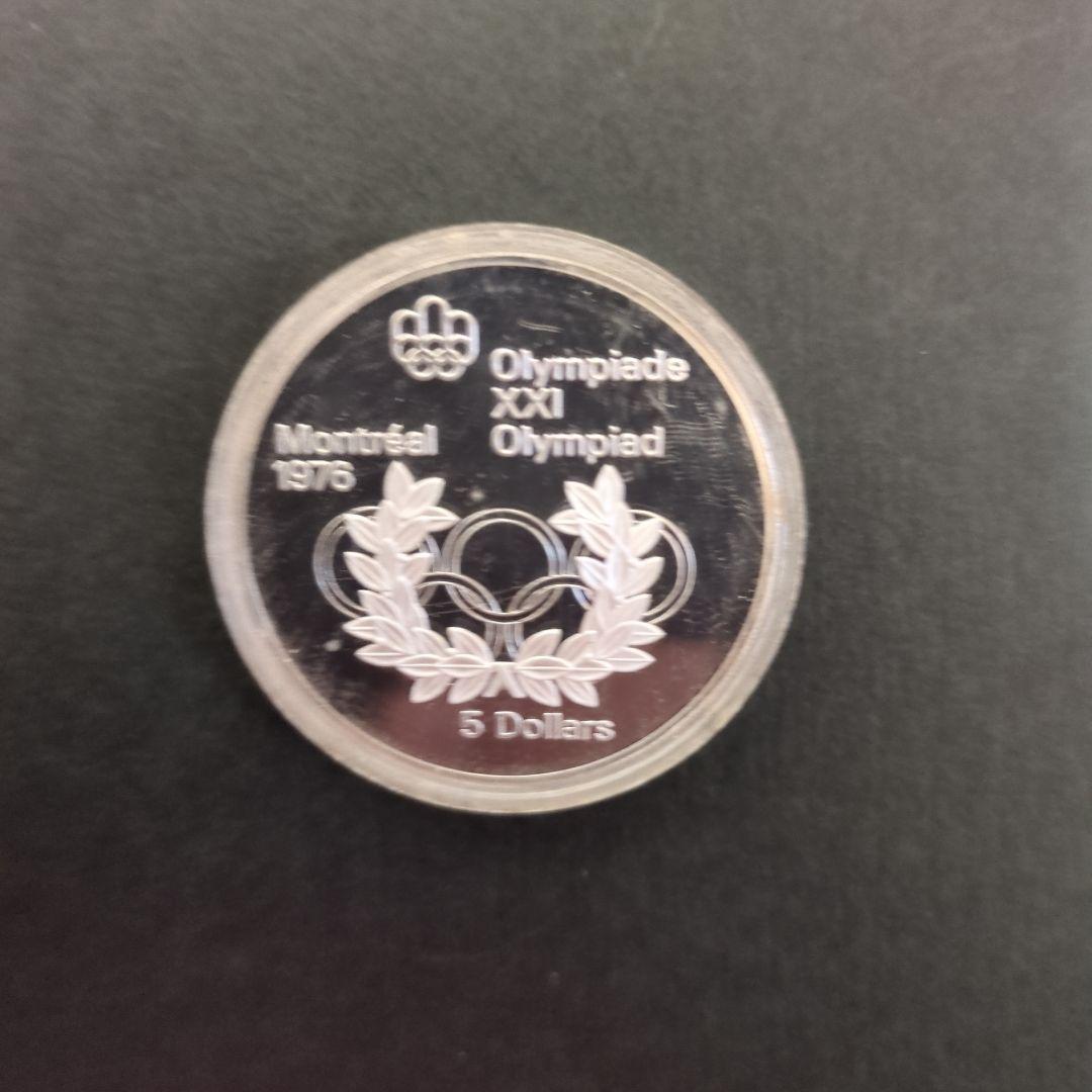 カナダオリンピック銀貨5ドル