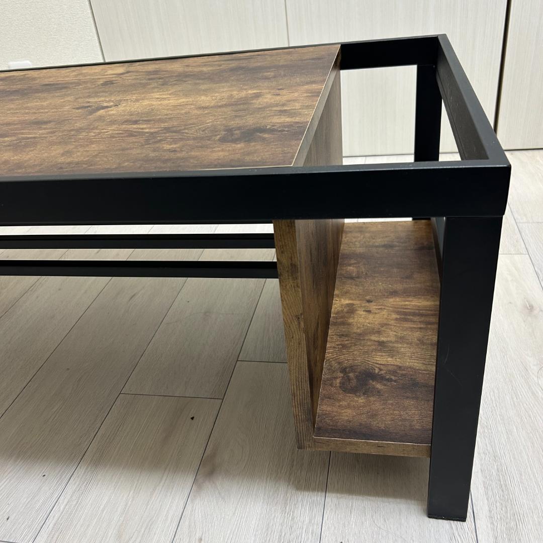 【kouさま専用】センターテーブル 収納付き ローテーブル リビング 木製