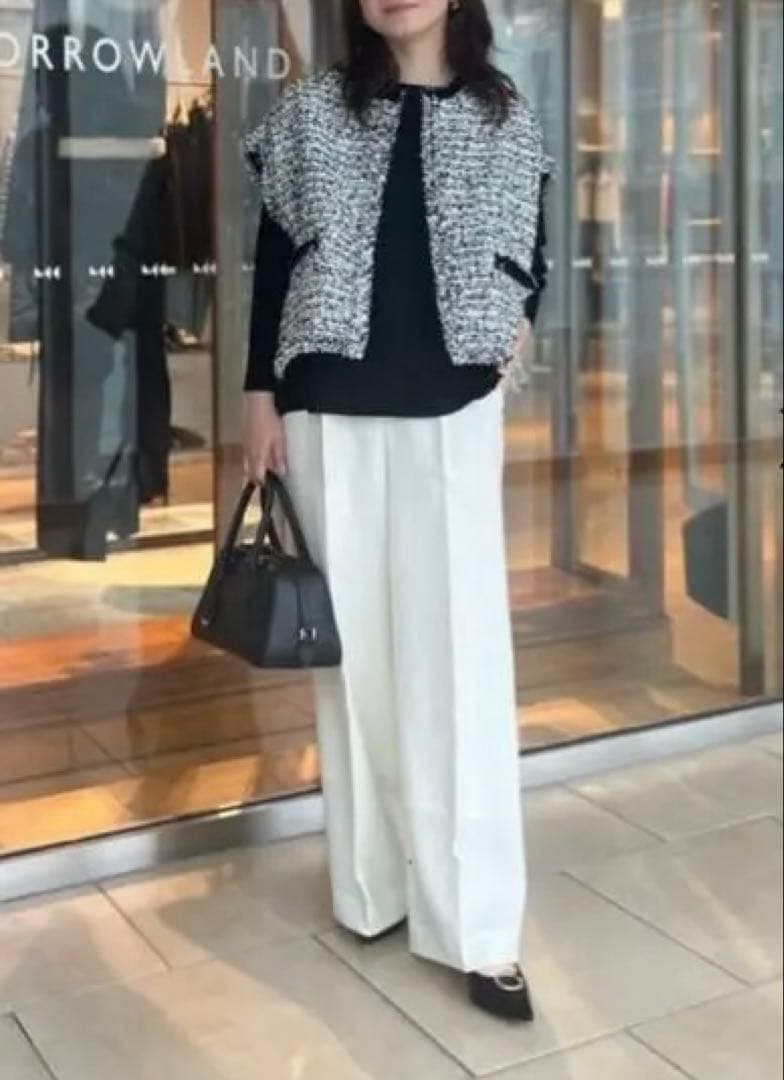 トゥモローランド　ファンシーツイード スクエアジレ　セレモニー　入学式