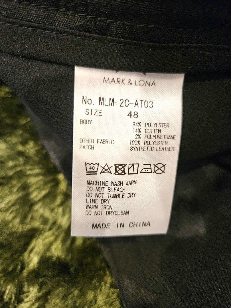 MARK & LONA ブラックカモフラージュパンツ