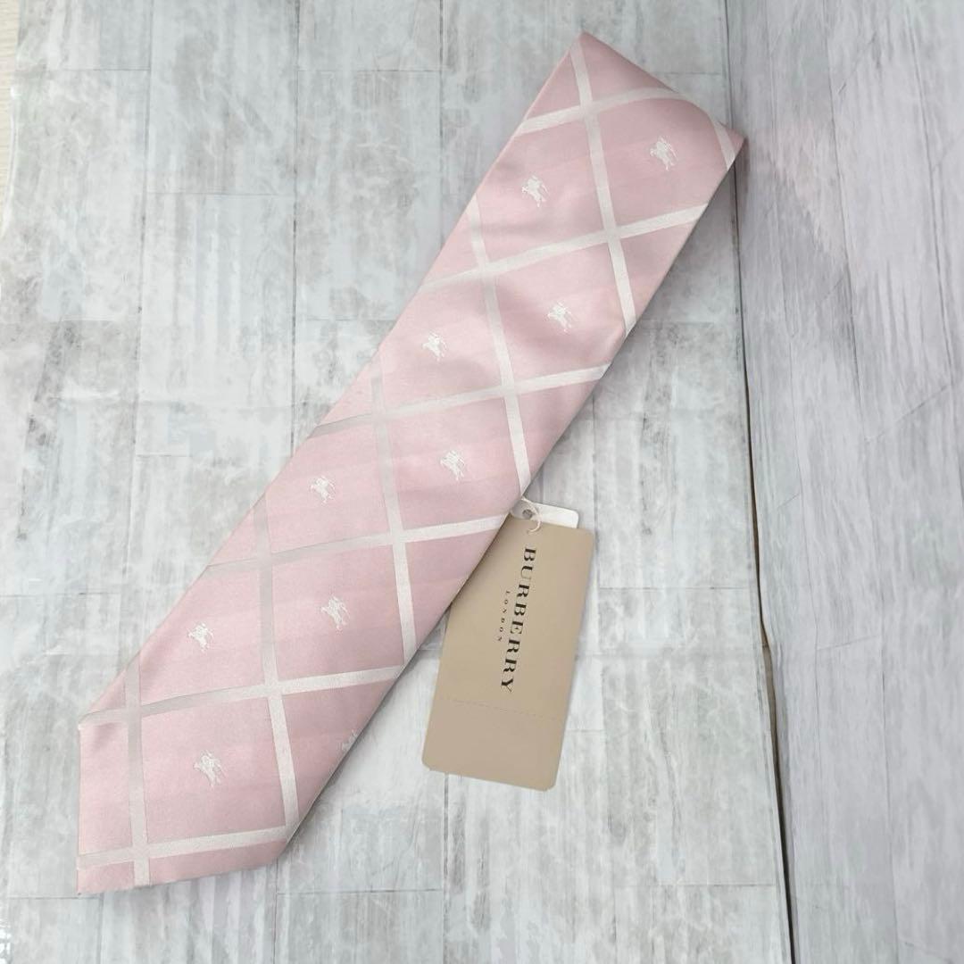 【新品・未使用品】BURBERRY☆ネクタイ☆ピンク