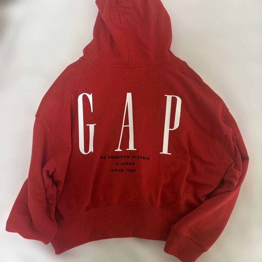 GAP ジップパーカー 赤