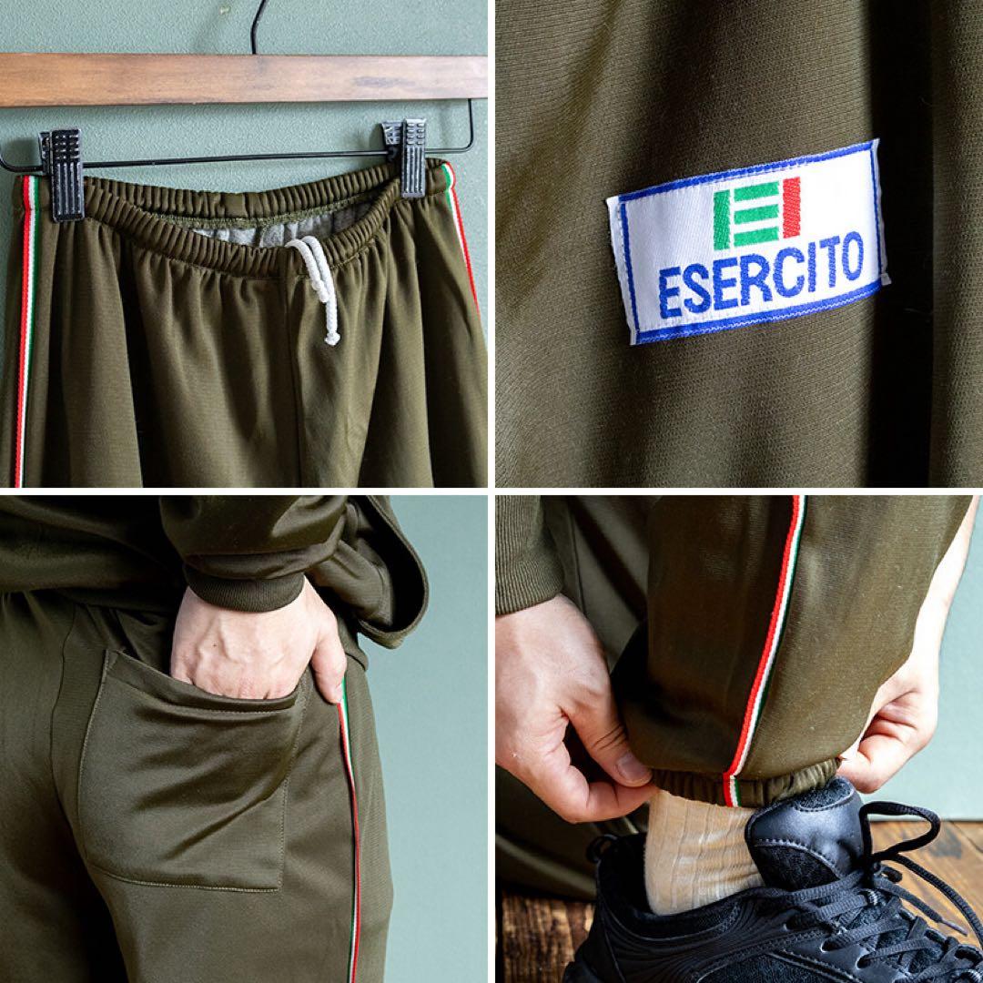 【デッドストック】イタリア　トレーニングジムスーツ ブラウン