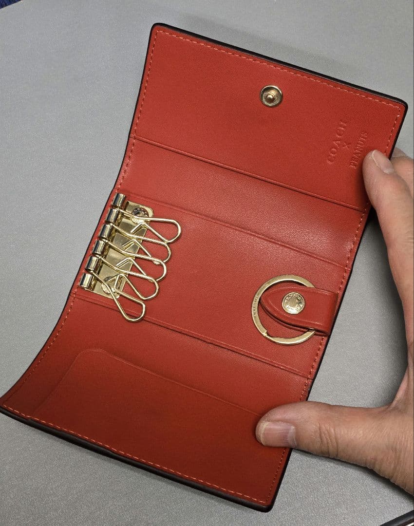 【美品】COACHコーチスヌーピーキーケース