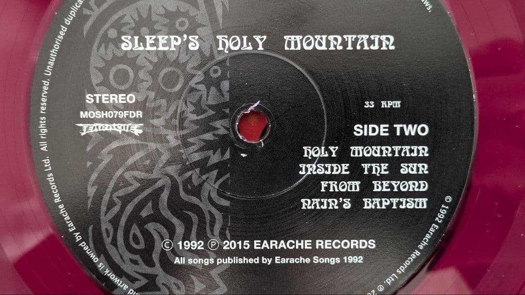 日本未発売 Sleep Sleep’s Holy Mountain LP 赤盤