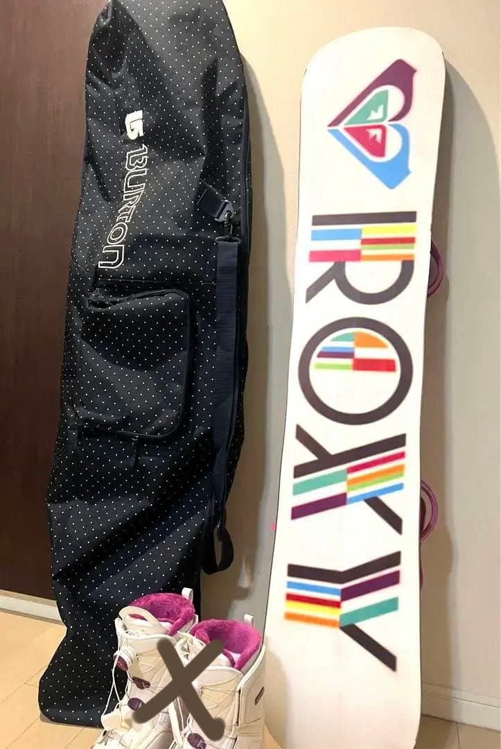スノーボードROXY & Burtonバック付き