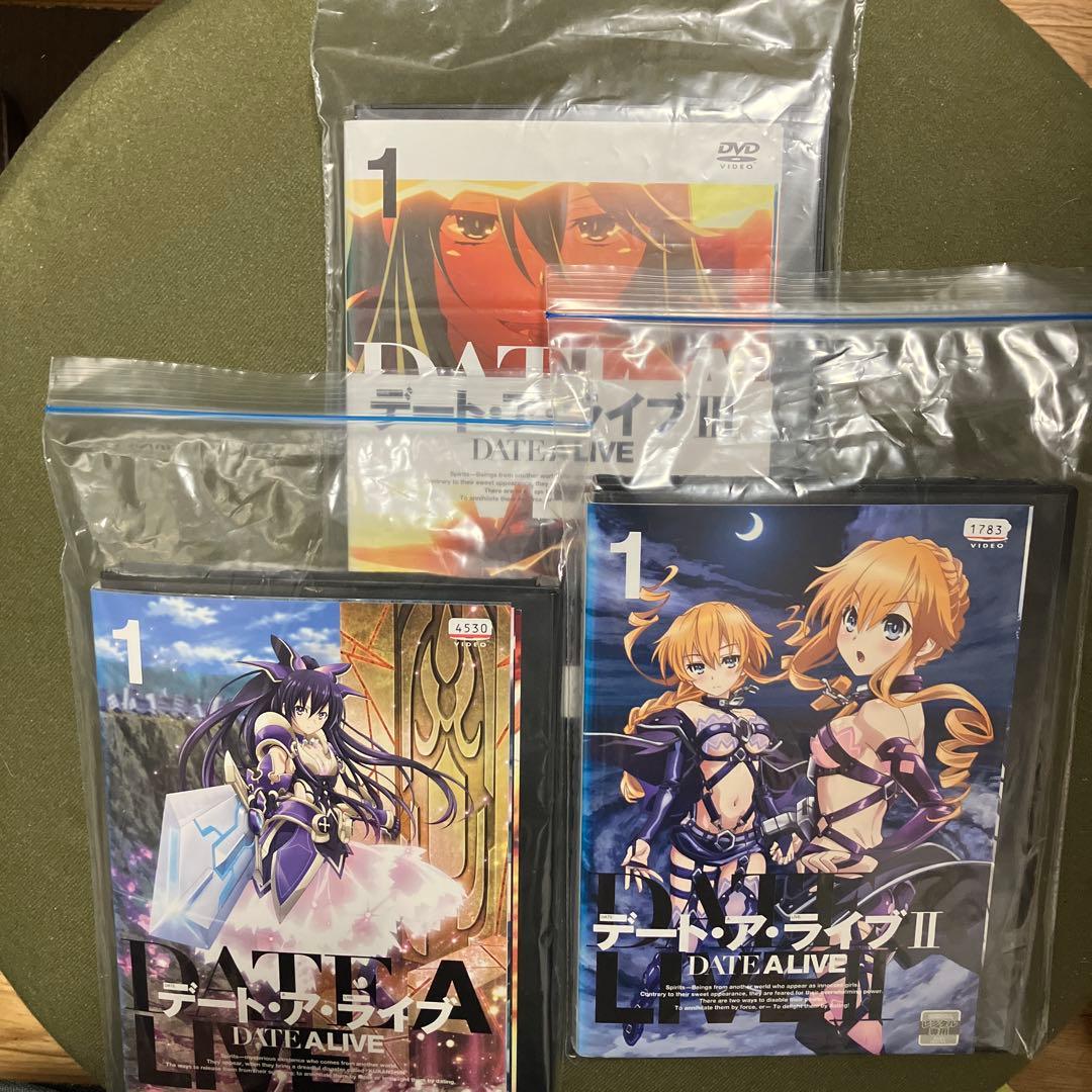 デート・ア・ライブ Ⅰ/Ⅱ/Ⅲ　DVD全17巻(レンタル落ち)セット販売