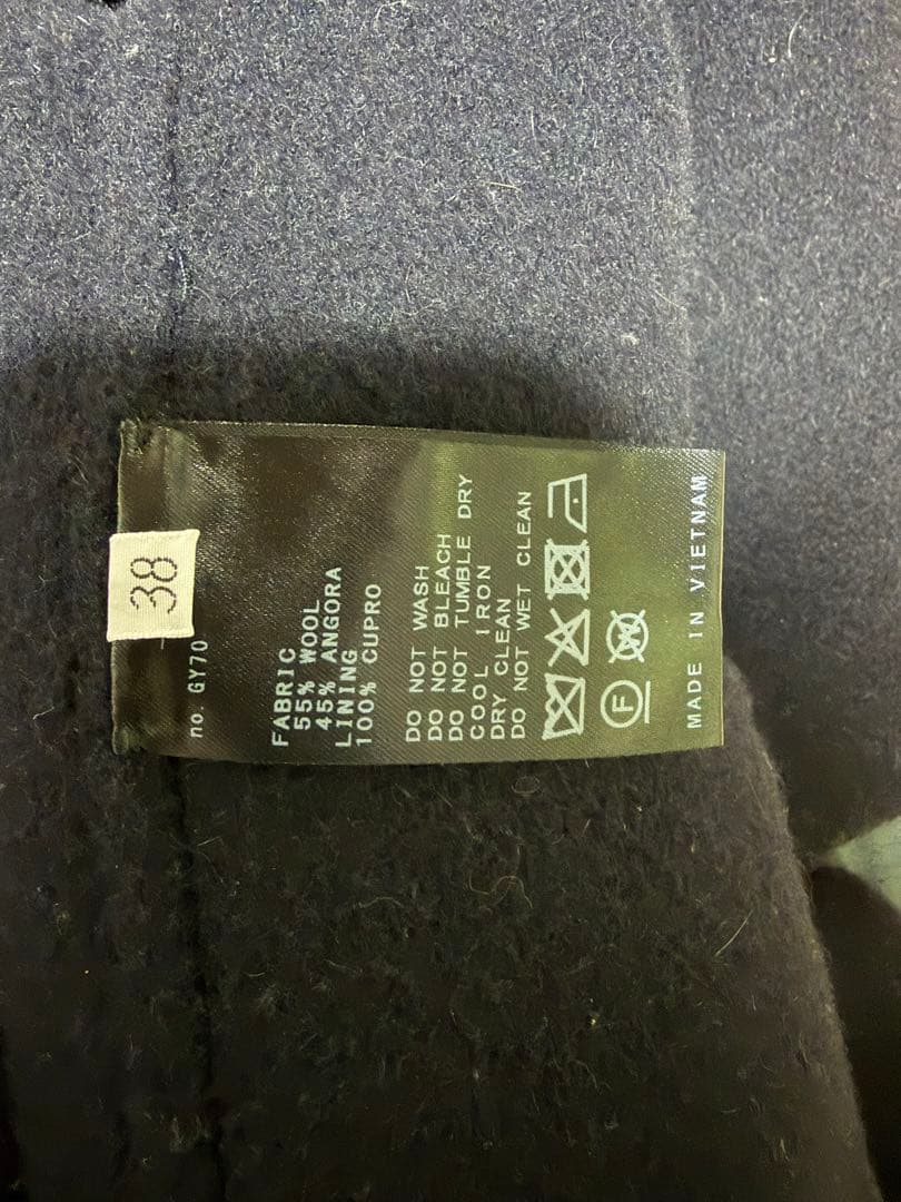 Deuxieme Classeウールアンゴラリバーコート