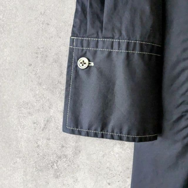 jonnlynx ジョンリンクス コットン ロング シャツワンピース ネイビー