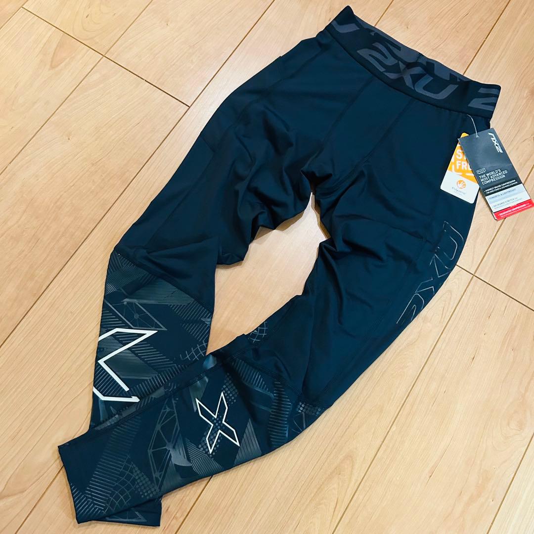 ■新品■ 2XU ツー・タイムズ・ユー　コンプレッション ロングタイツ　ブラック