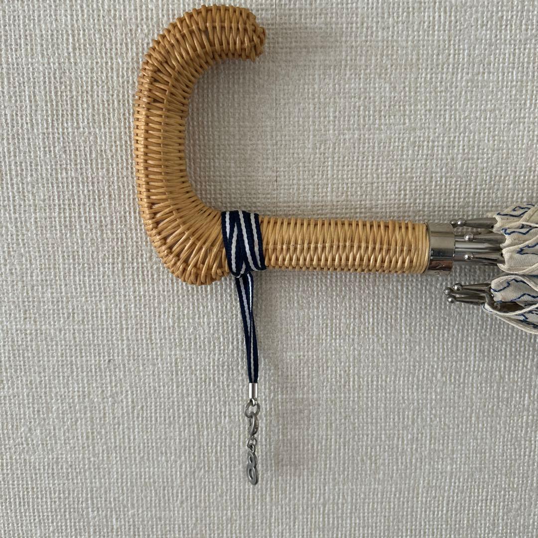 HANWAY 日傘　生成り・動物刺繍
