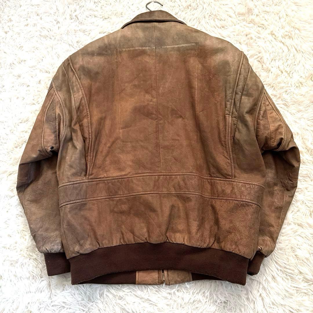 RYAN LEATHERWEAR牛革レザー ジャケット A-2フライトジャケット