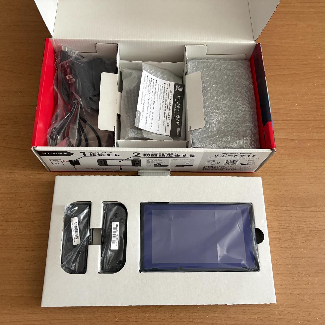 Nintendo Switch 本体 Joy-Conグレー 美品 ストラップ欠品