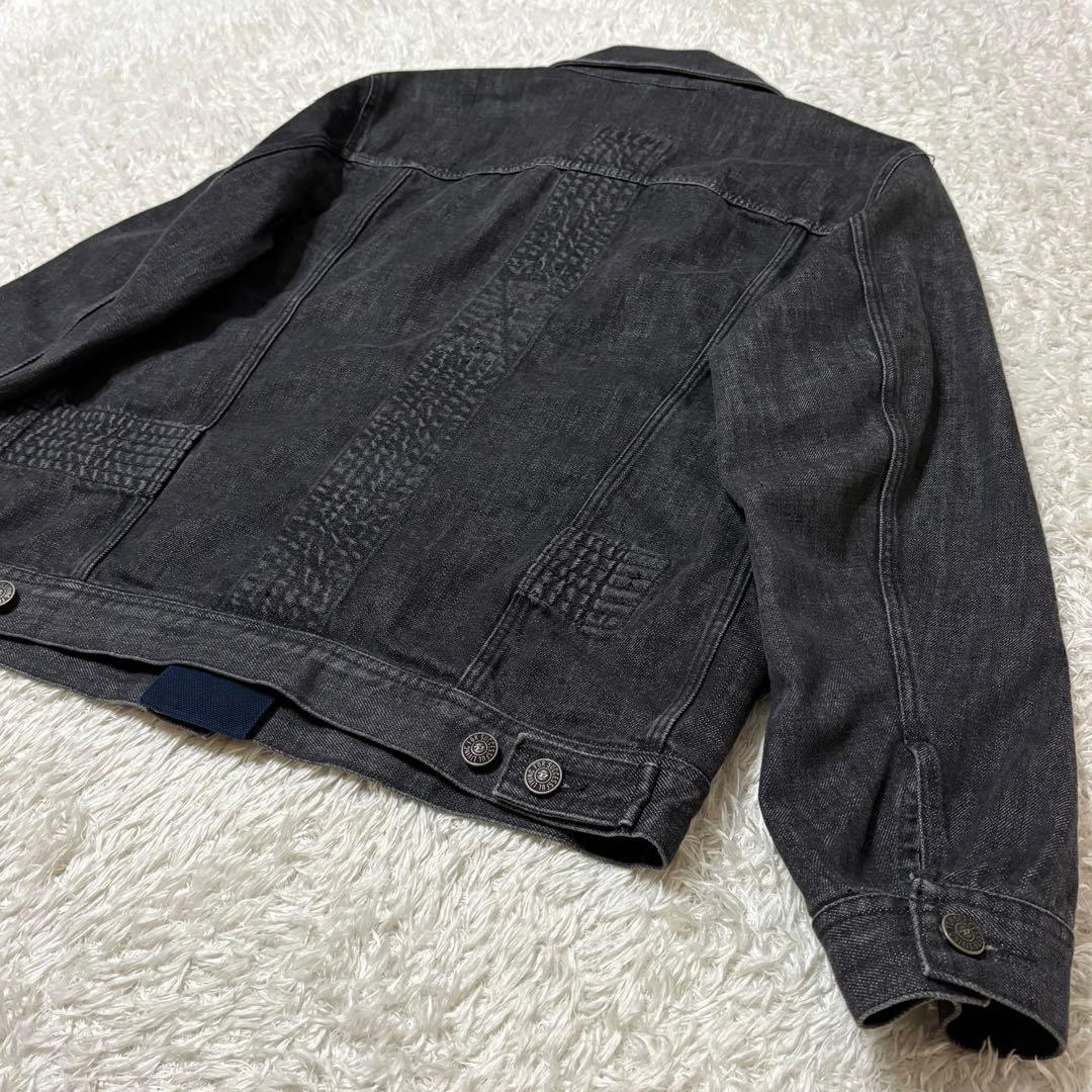 新品　DIESEL ブラック　デニムジャケット　A03163 定価4.8万