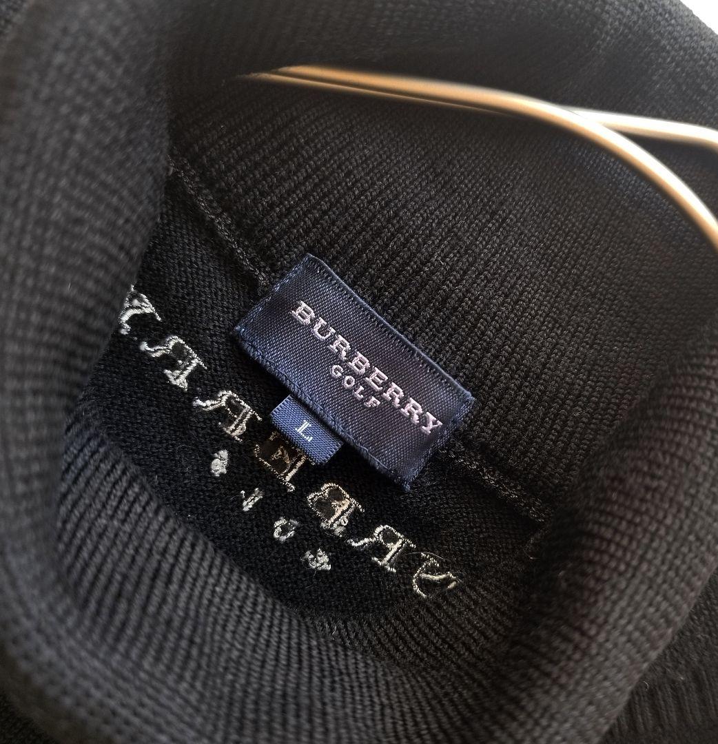 未使用級✨️ Burberry GOLF タートルネックプルオーバー ロゴ刺繍