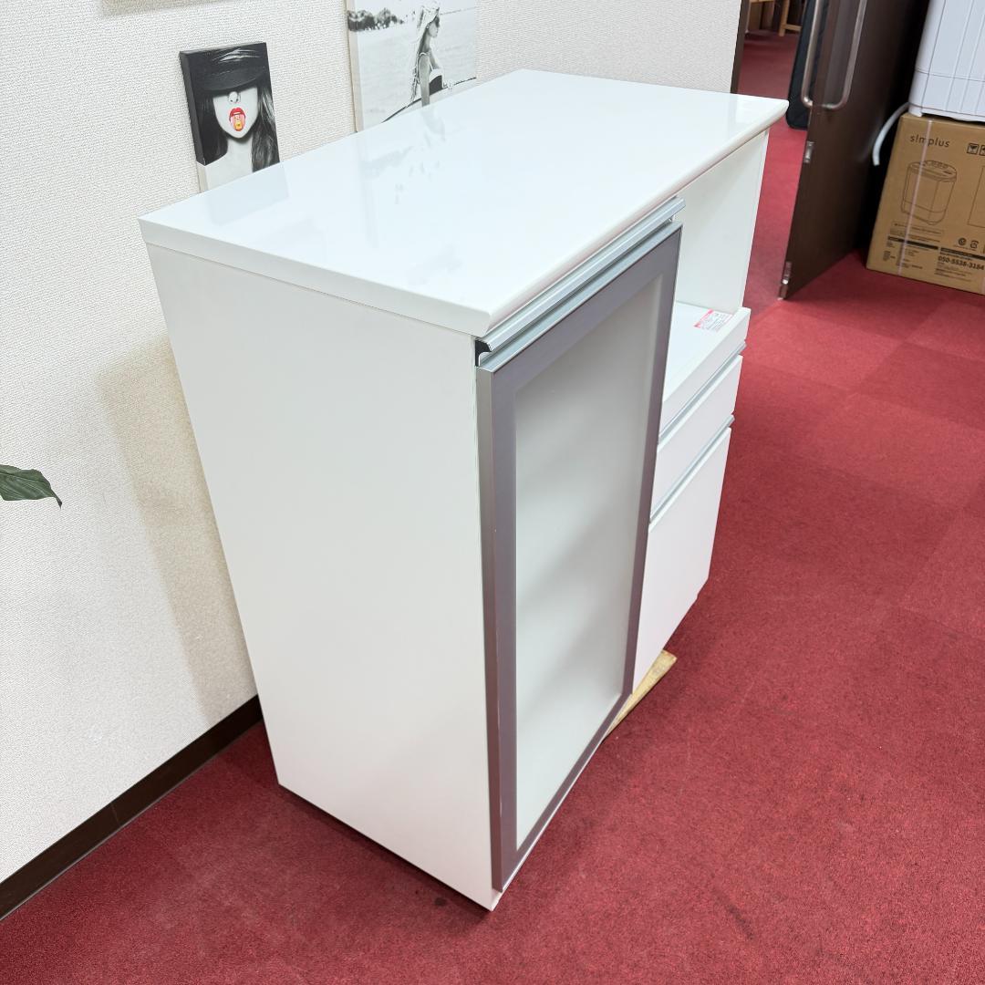 東京23区送料無料　美品ニトリ　レンジボード　白色　洗浄/除菌済み