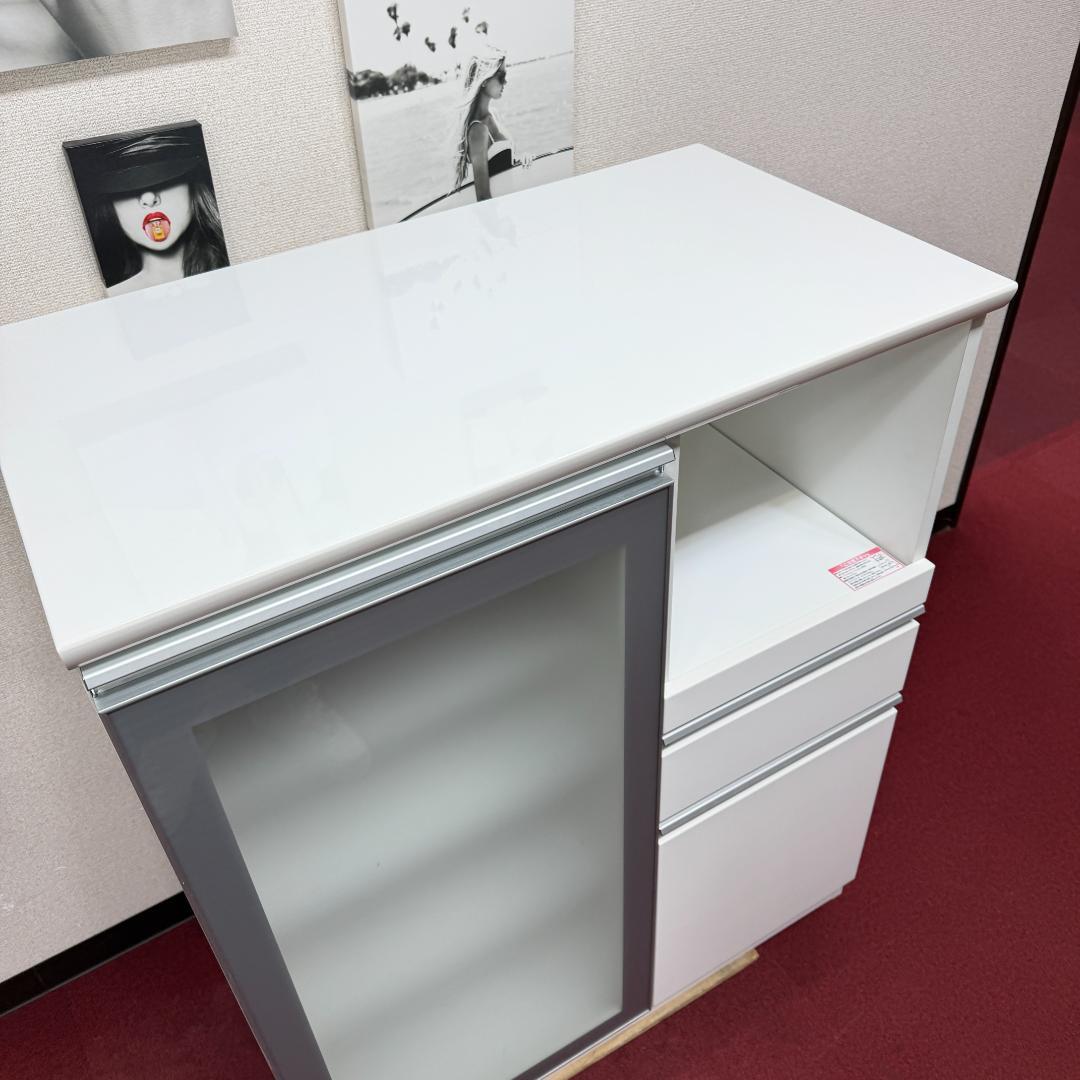 東京23区送料無料　美品ニトリ　レンジボード　白色　洗浄/除菌済み