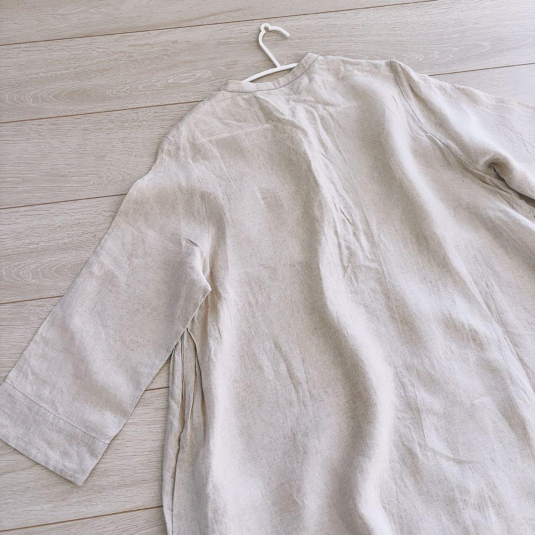 【美品】 ポプリ企画 pot-pourri リネン100% ロングワンピース