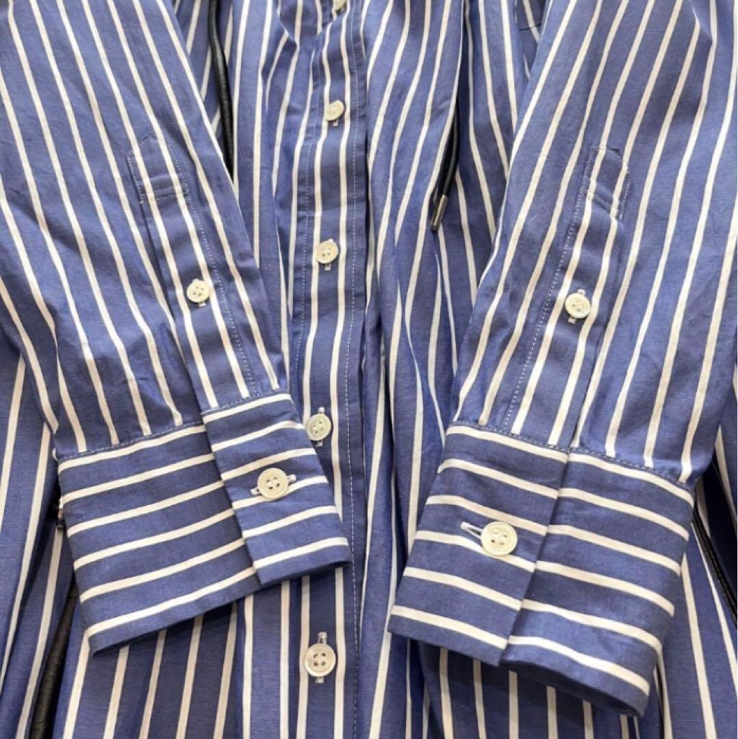 M M　ｓａｃａｉ　サカイ　ストライプ　シャツ　ワンピース