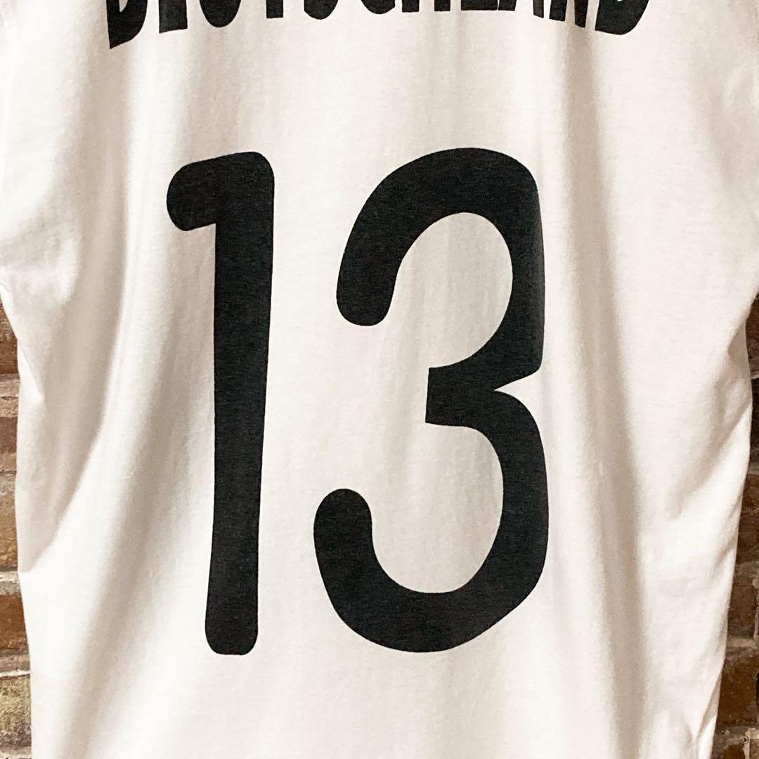 《人気》サッカー　ドイツ代表　リンガーネックtシャツ tシャツ　白　L