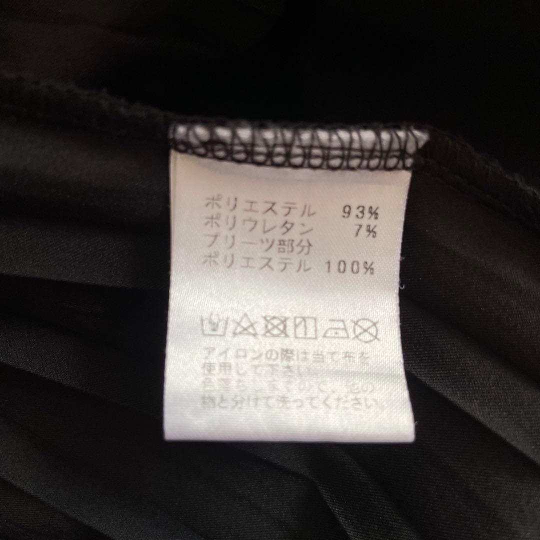 BARNEYS NEWYORK プリーツ　ロングワンピース　黒　フリーサイズ