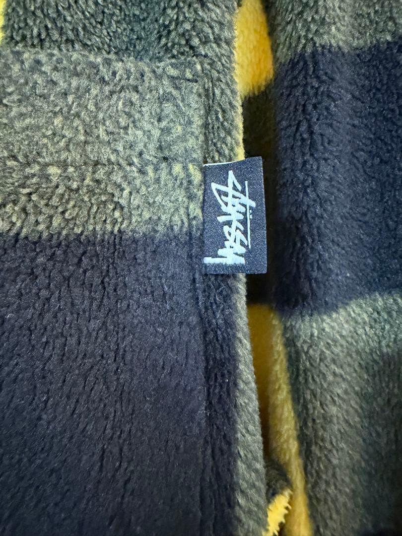 Stussy チェック柄 フリースジャケット M
