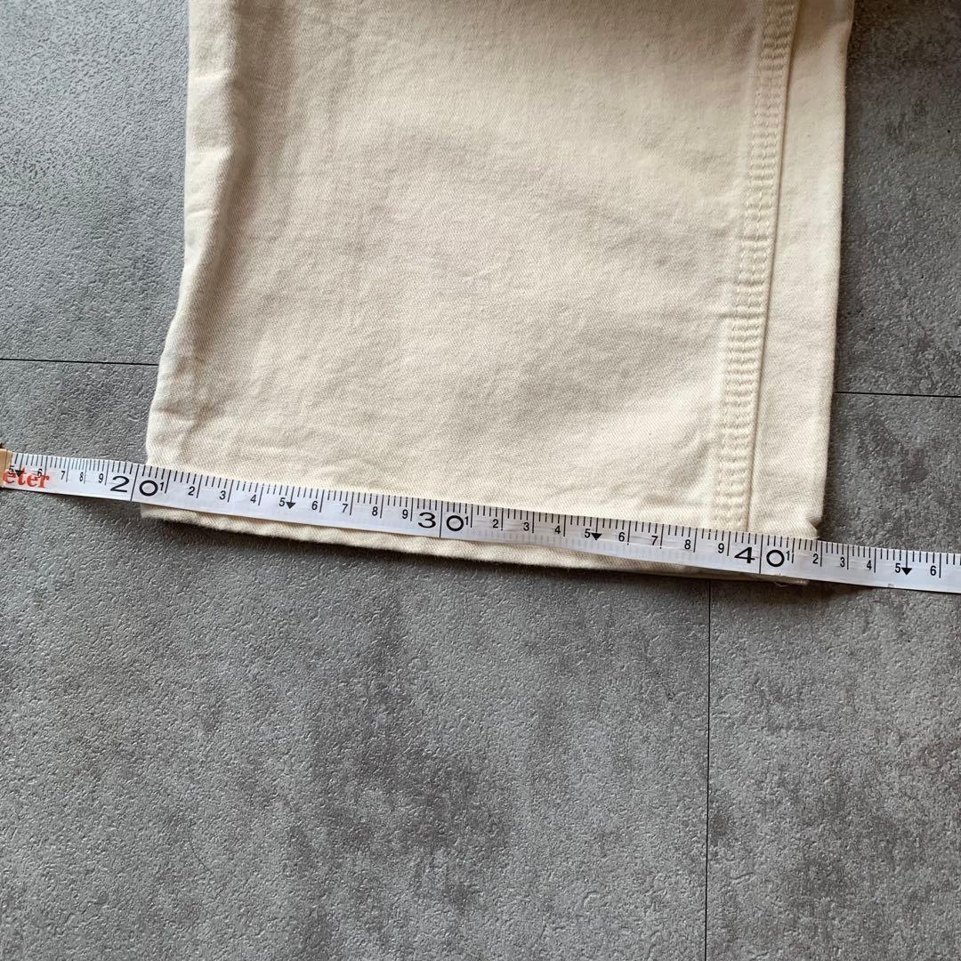 Dickies ホワイト ペインターパンツ W34L32 USA 古着 ワーク系